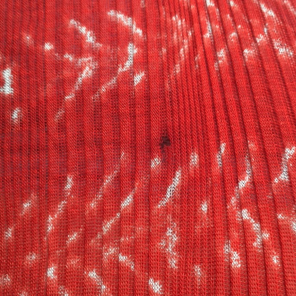 Free People Sheer Orange and Gold Top - Picture 8 of 8